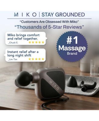 Pulse Go Portable Massage Gun with Adjustable Intensity and Interchangeable Heads for Targeted Muscle Relief