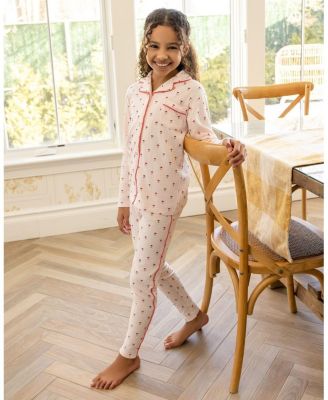 Little Girls 2 Piece "Plant Your Dreams & Grow Happy" Pointelle Lounge Set