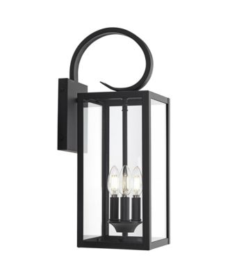 Mira Modern Outdoor Wall Light Fixture Flat 21 1/2" Clear Glass for Post Exterior Barn Deck House Porch Yard Posts Patio Home