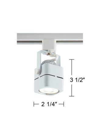 White Square 6.5 Watt LED Bullet Head for Halo Track System