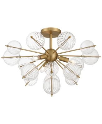 Possini Euro Magrania 23" Wide Gold Sputnik 3-Light Ceiling Light
