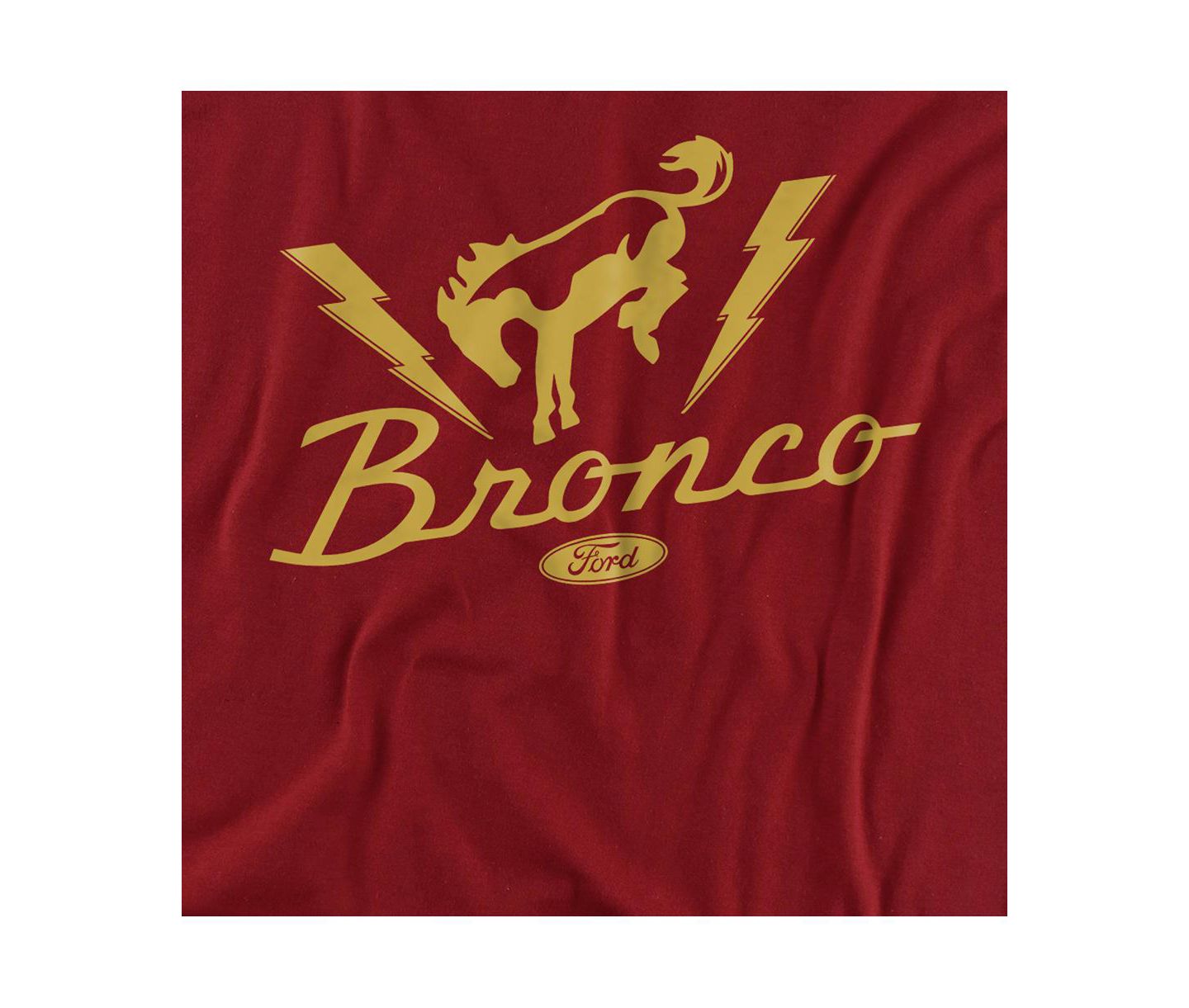 Мужская футболка Logovision Ford Bronco Lightning Bronco, цвет: Красный — фото 2