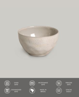 Stoneware Soup Bowls, Set of 6