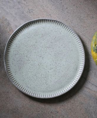 Stoneware Linhas Dessert Plates, Set of 6