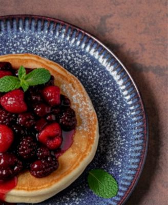 Stoneware Linhas Dessert Plates, Set of 6