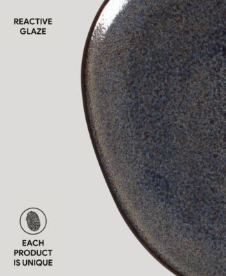 Stoneware Oval Dinner Plates, Set of 6