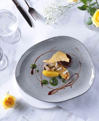 Stoneware Oval Dinner Plates, Set of 6