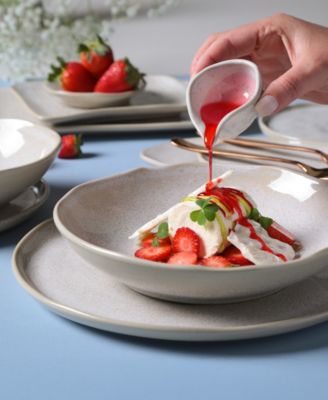 Stoneware Teardrops, Set of 6