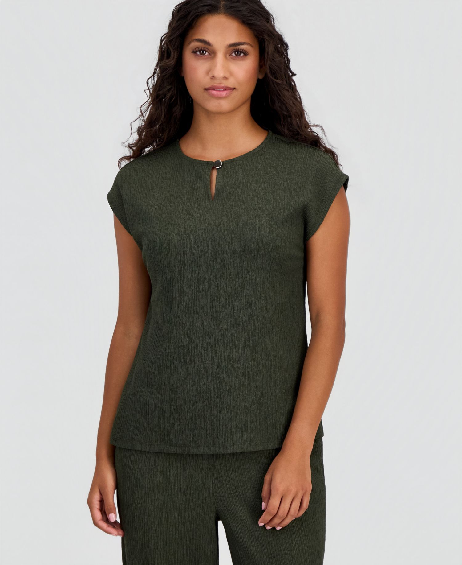 Petite Keyhole Neck Top