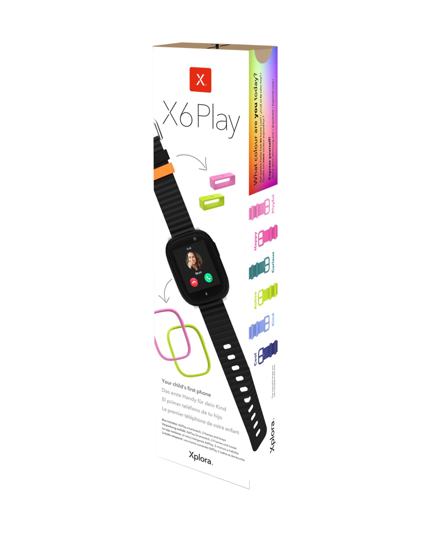 Детские часы Xplora X6Play (GPS + Cellular) Smart Watch 42mm Calls, Messages, SOS, цвет: Чёрный — фото 2