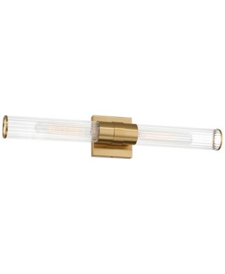 Adeline Wide Warm Brass 2-Light Bath Light