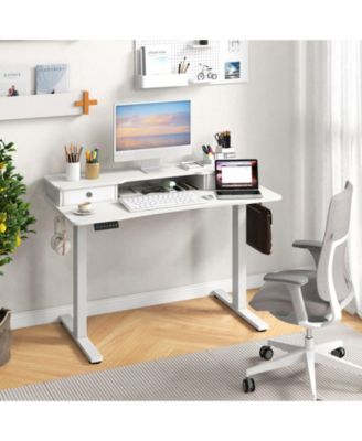Electric Standing Desk 48 x 24 in with 2 Drawers