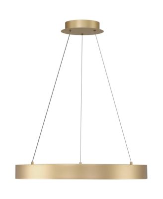 Cafferty Sanded Ring Pendant  Modern Dimmable LED Fixture for Dining Room Kitchen Island