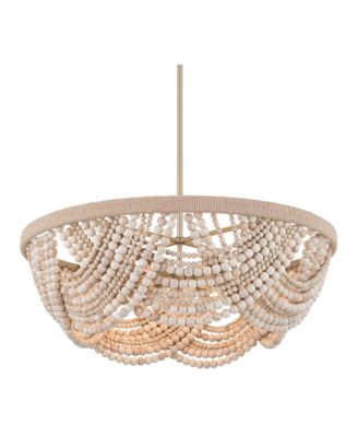 Darcy Natural Wood 6-Light Chandelier