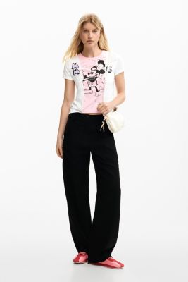 Women's Two-tone Mickey Mouse T-shirt