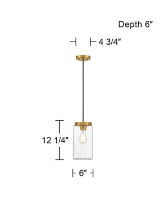  Lausanne 6"W Burnished Modern Mini Pendant Light