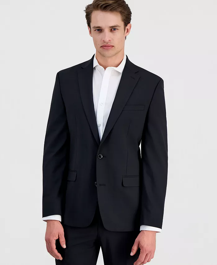 Men's Slim-Fit Wool Suit Jacket