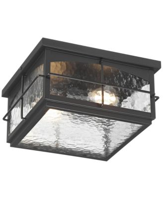 Braylon Hammered Glass Outdoor Ceiling Light