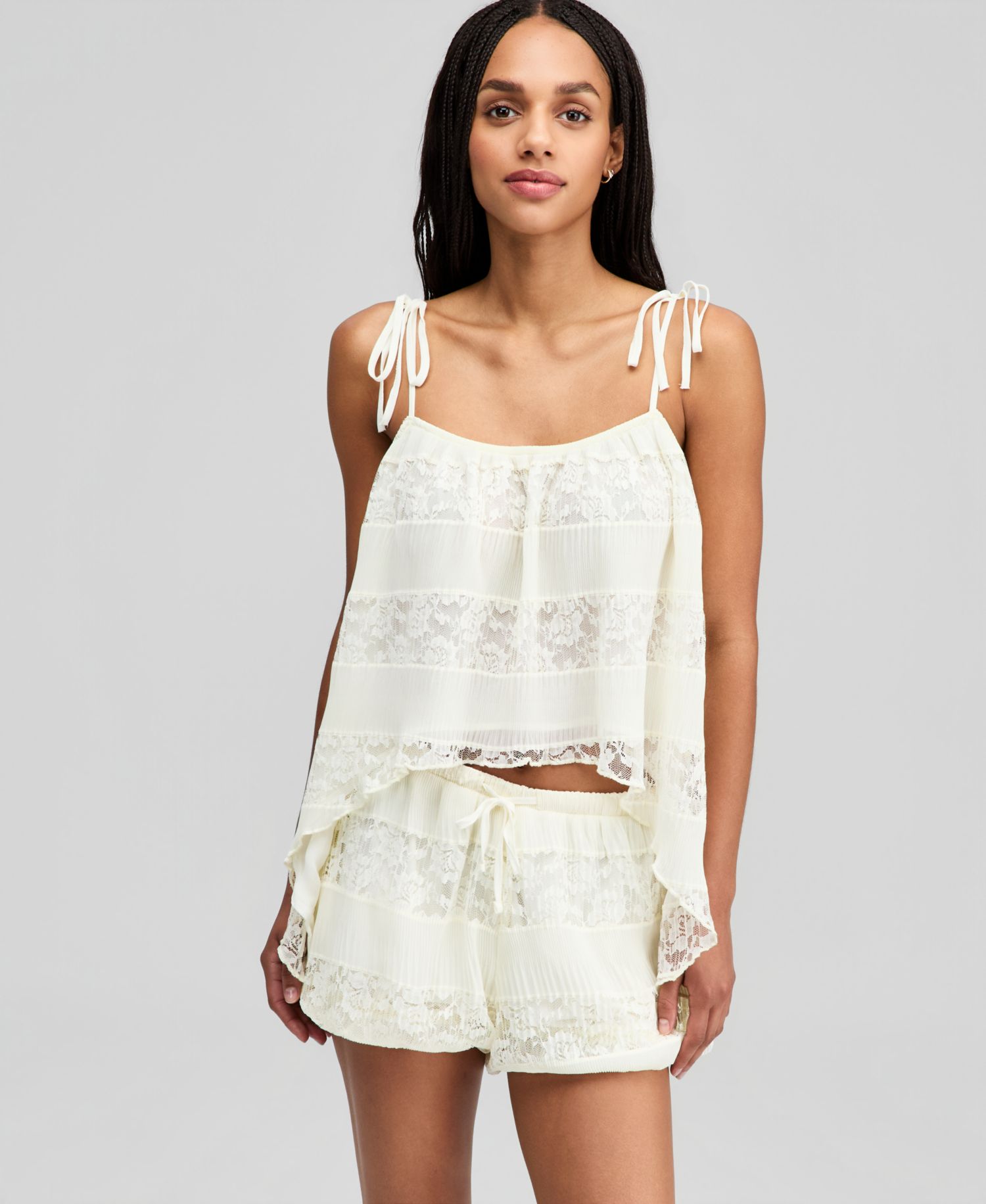 Women's Lace High-Low Top