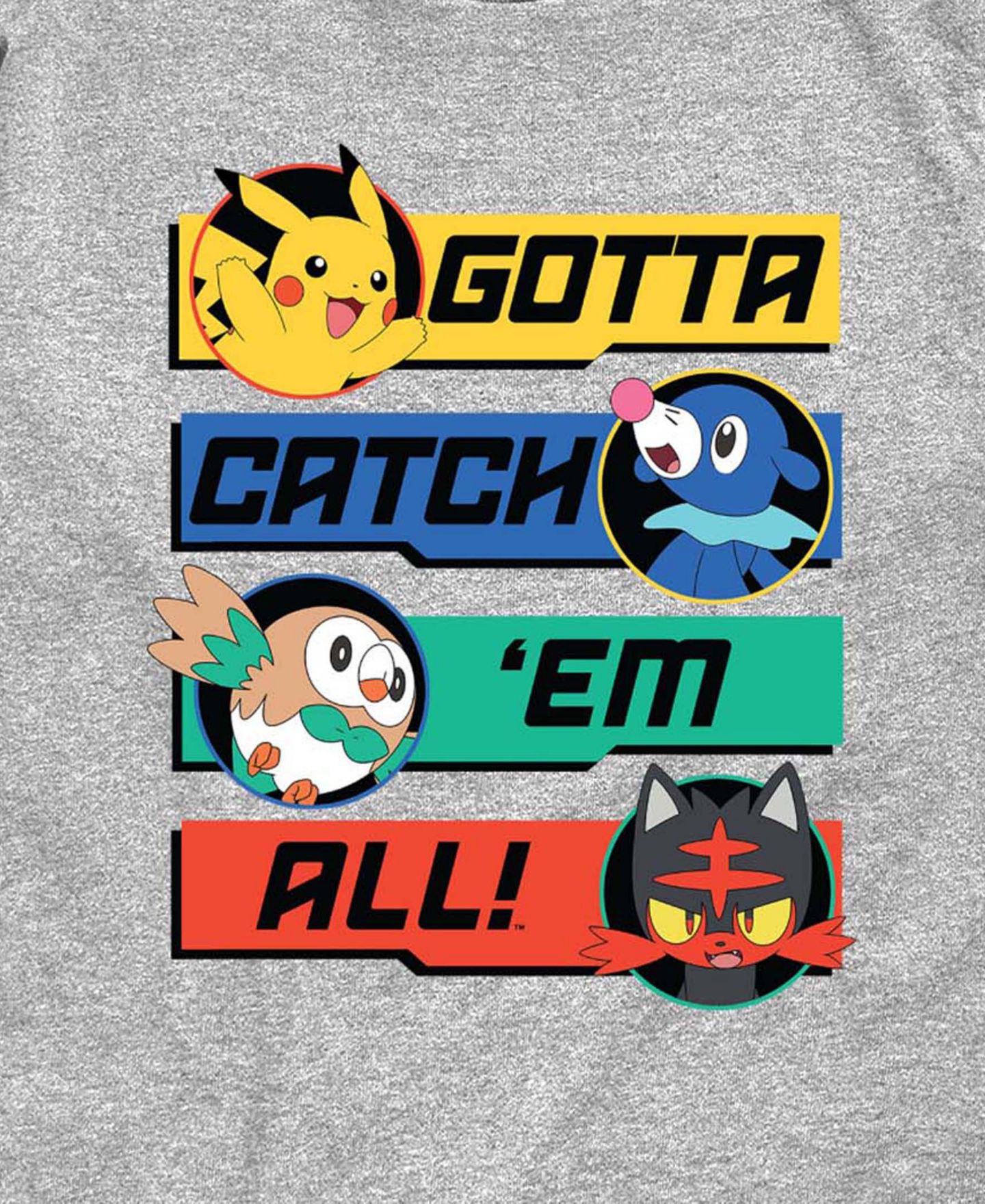 Футболка Pokemon Short-Sleeve Graphic для мальчиков, цвет: Меланжевый — фото 3