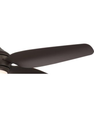 52" Modern Industrial Indoor Outdoor Ceiling Fan with LED Light Remote Control Bronze Damp Rated for Patio Exterior House Home Porch Gazebo