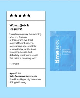 Vitamin C + Peptides + Hyaluronic Acid Serum Single Use Pouches