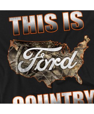 Big & Tall Ford Go Further Orange Camo T-Shirt