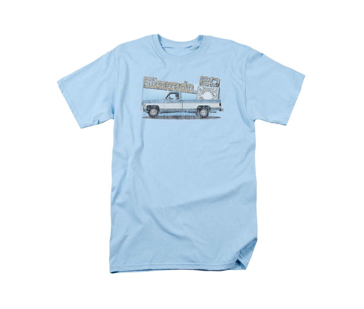 Мужская футболка Logovision Chevrolet Old Silverado Sketch, цвет: Светлый синий — фото 1
