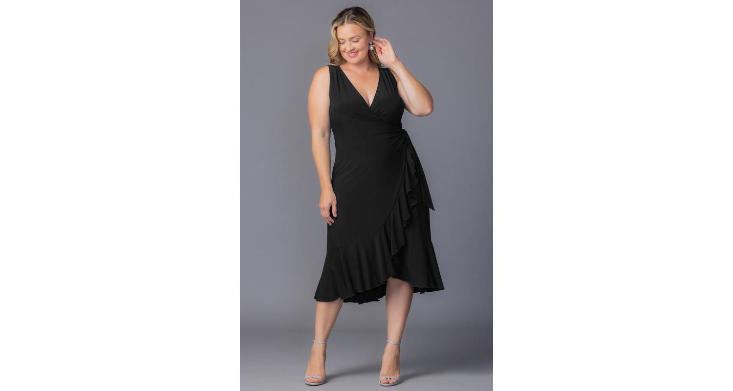 Plus Size Laguna Sleeveless Wrap Women's Dress