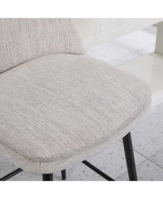 Set of 2 Counter Height Swivel Bar Stools, Swivel Barstools, 25.6" Seat Height Counter Stools