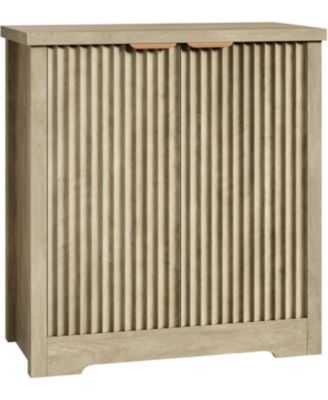 Buffet Sideboard Cabinet with Fluted Doors, Adjustable Shelves, Modern Accent Storage Console for Dining Room, Living Room