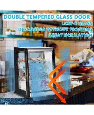 Countertop Refrigerated Display 5.2 Cu.Ft/146L Commercial Cake Display Refrigerator with Digital controller, LED display, LED Lighting