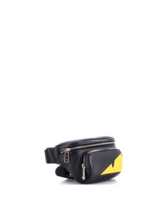 Front Pocket Monster Waist Bag Leather
