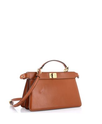 East West Peekaboo ISeeU Bag Leather