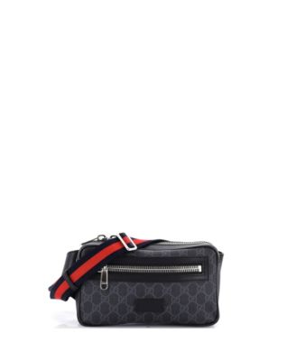 Small Soft Zip Belt Bag GG Coated Canvas