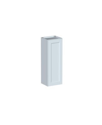 Standard Wall Cabinet 1 Door 3 Shelves, Ready to Assemble Kitchen Cabinet with Solid Wood Frame, Soft-Close Slides and Hinge