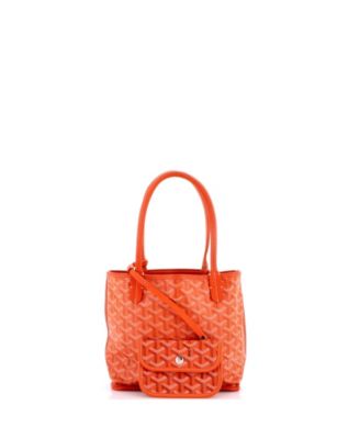 Pre-Owned Goyard Mini Anjou Reversible Tote Coated Canvas - Macy's