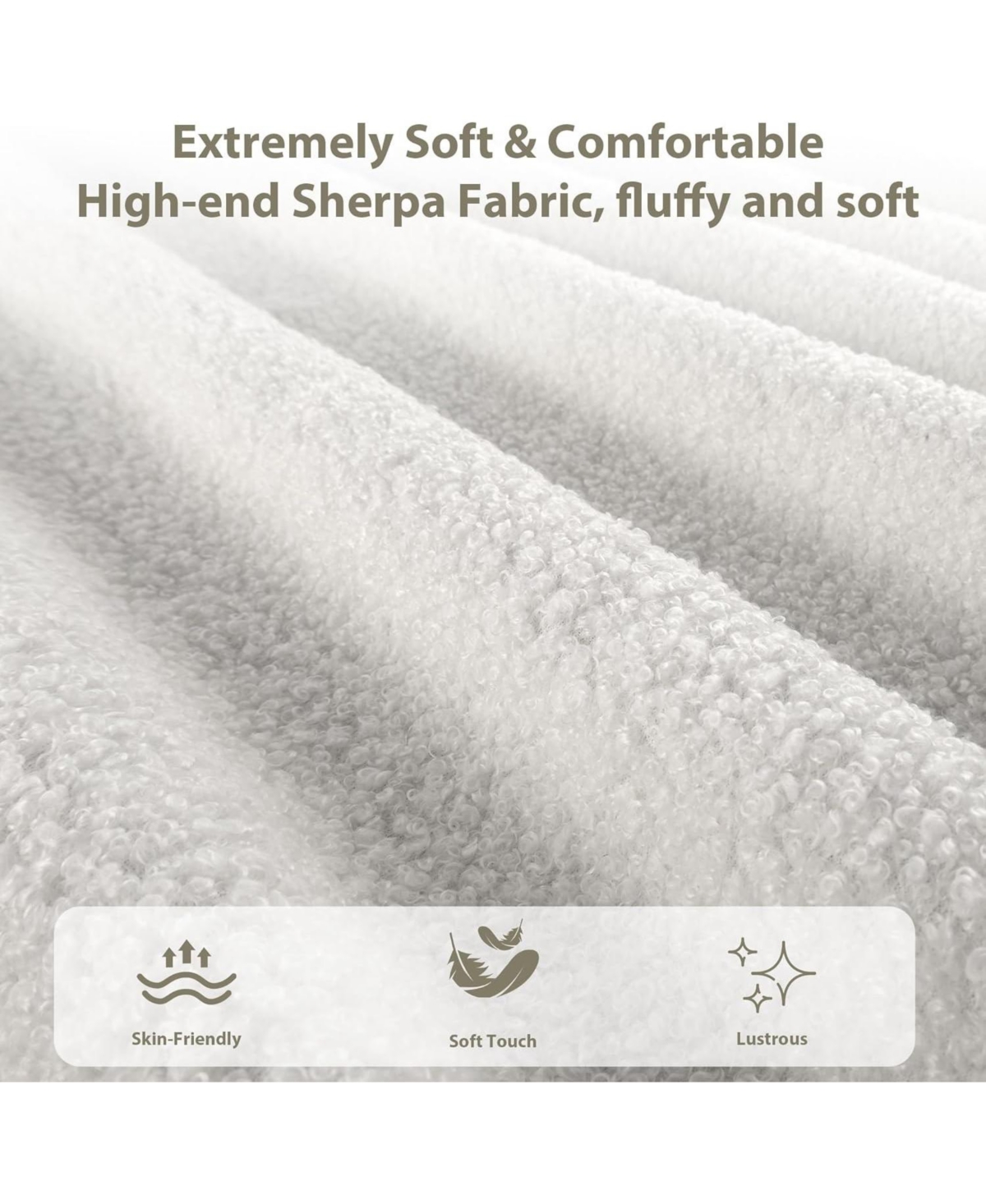 gaomon Boucle Upholstered Cloud Bed Frame with Headboard and Slat Support