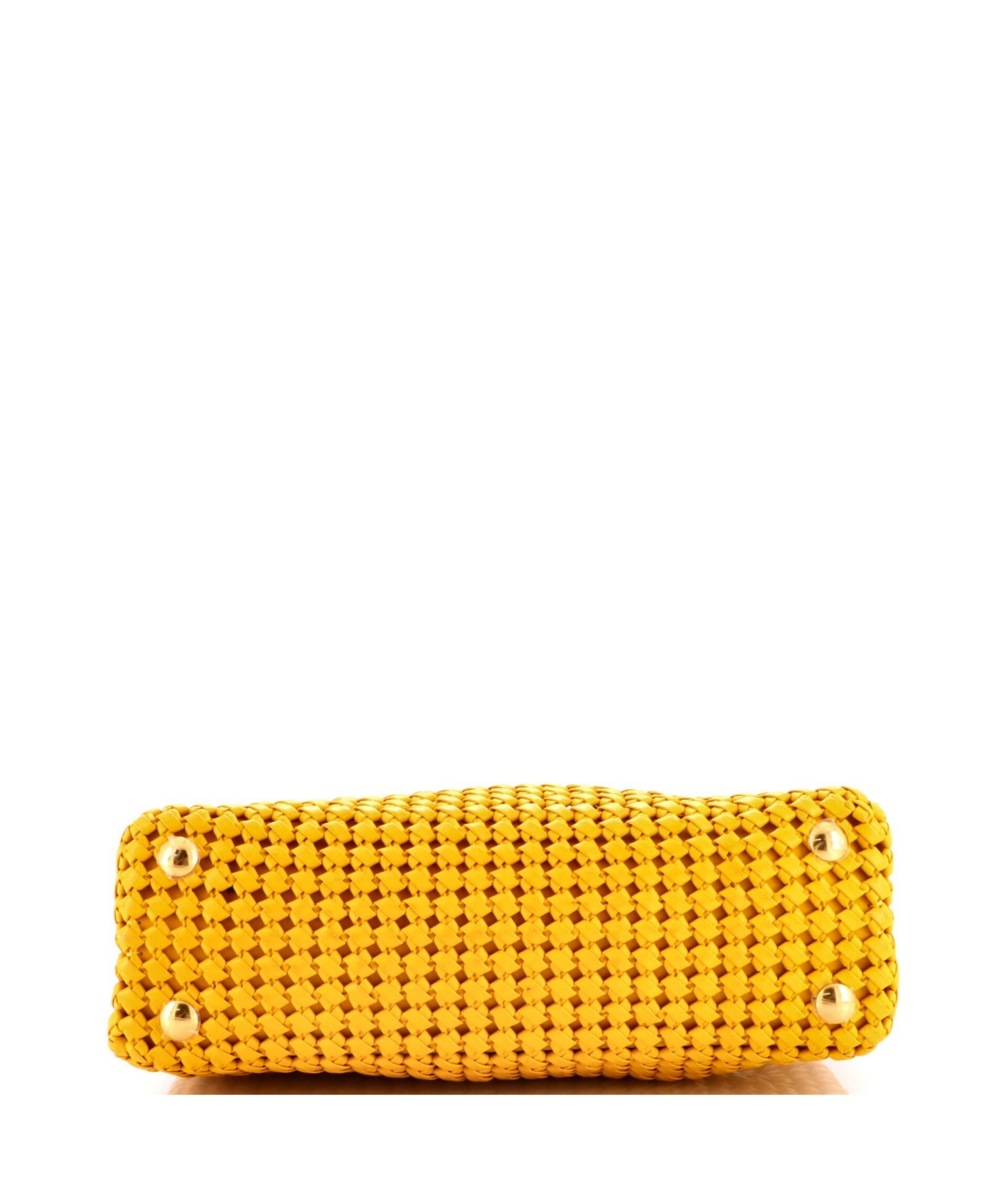 Pre-Owned Fendi Regular Peekaboo Bag Braided Leather