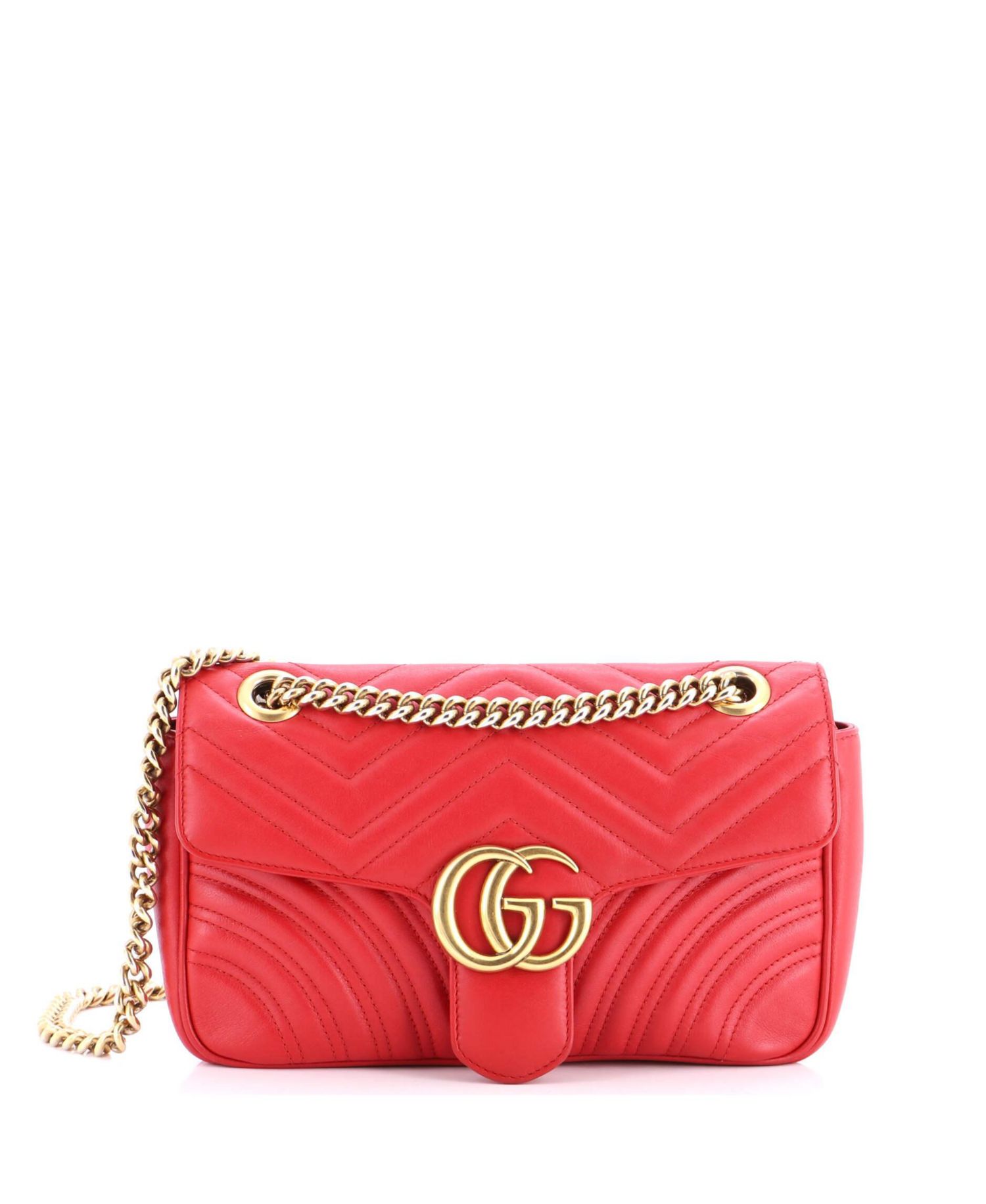 Medium GG Marmont Flap Bag Matelasse Leather