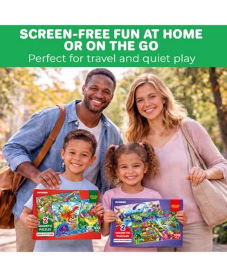 Magnetic Puzzles for Kids Ages 4-6 - 100 PCS Magnetic Puzzle Book for Toddlers 3-5