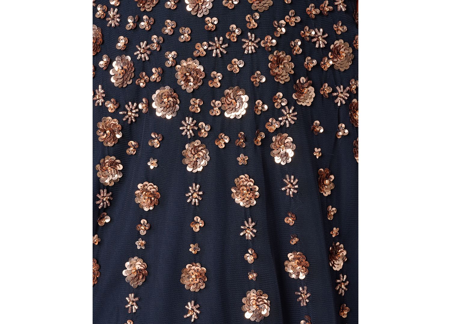 Petite Beaded Square Neck Knee-Length Dress