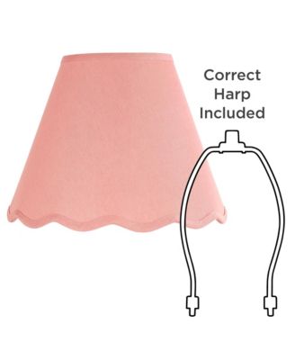 Mylie Rose Pink Scallop Empire Shade 6x12x9.5x9
