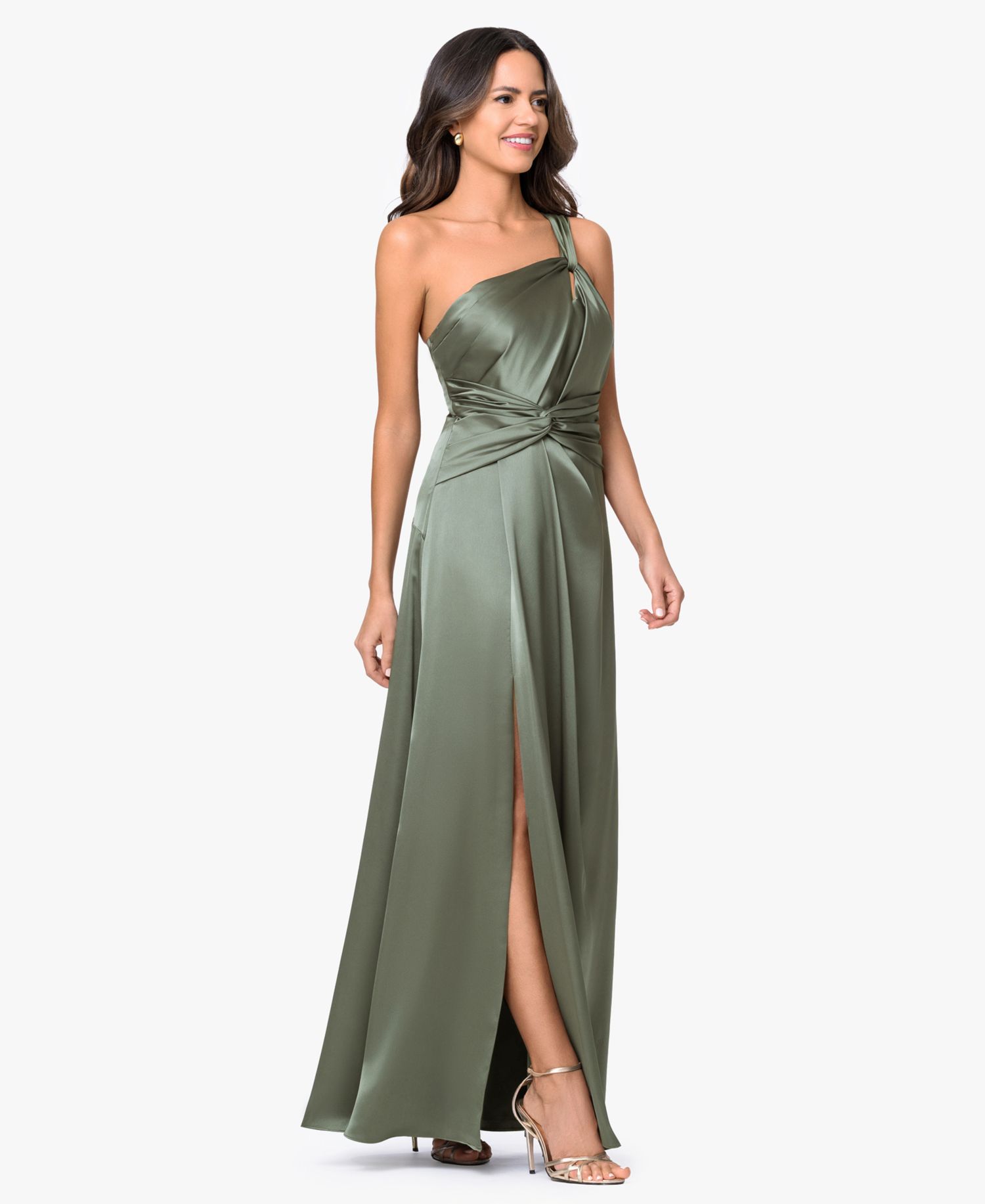 Women's Sleeveless One-Shoulder Gown