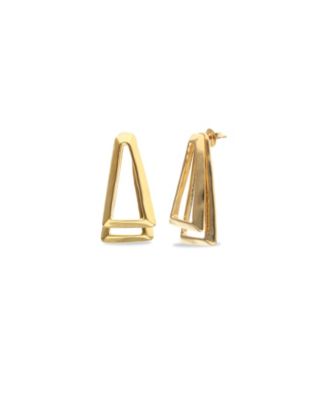 18k Gold and Sterling Silver Plated Earrings