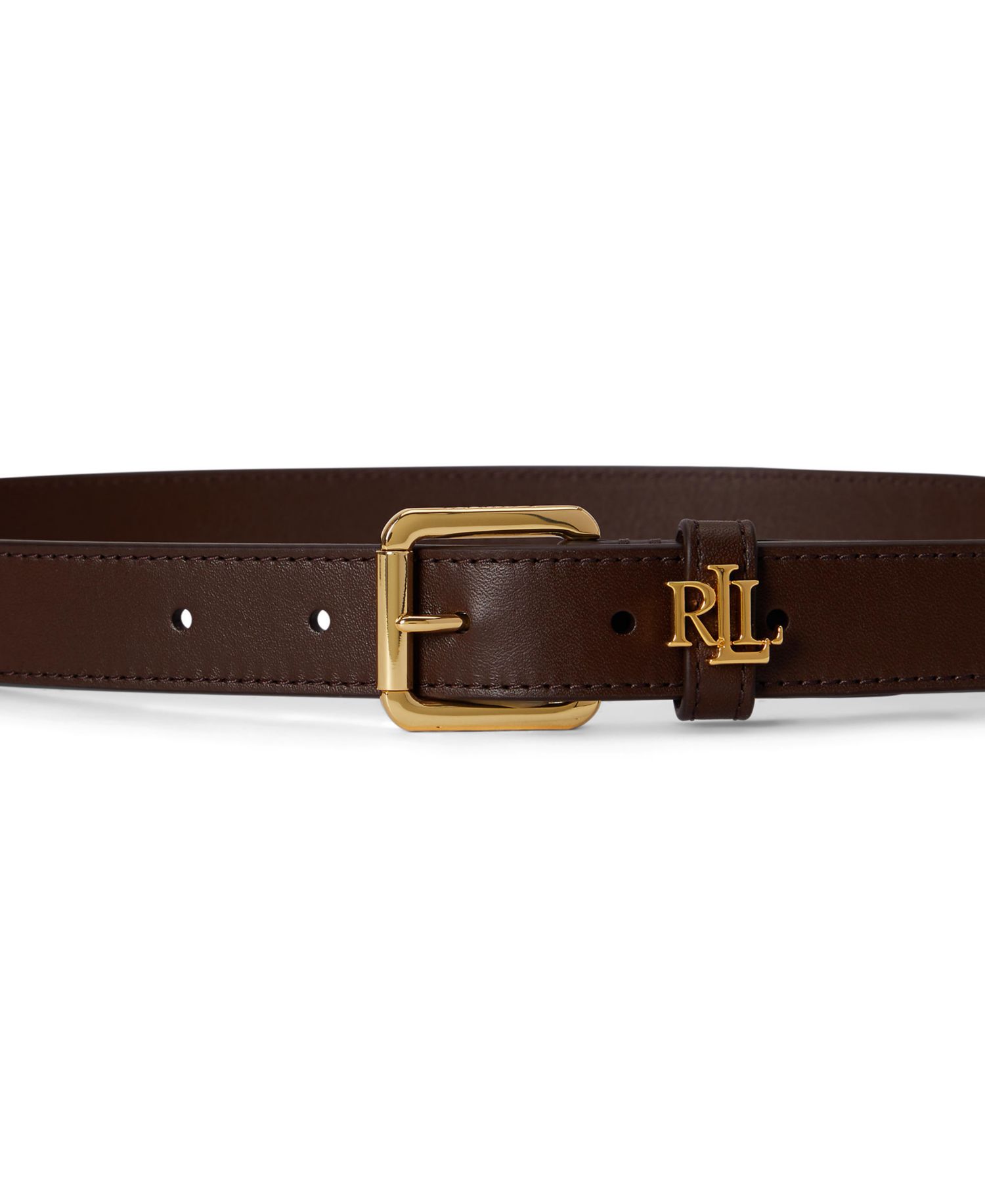 Women's Logo-Keeper Leather Skinny Belt