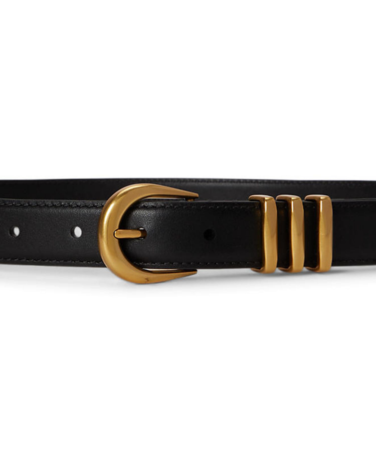 Metal Keeper Leather Belt