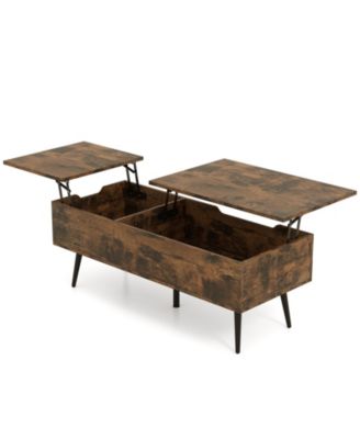 47 in Lift Top Coffee Table with Hidden Storage Compartments