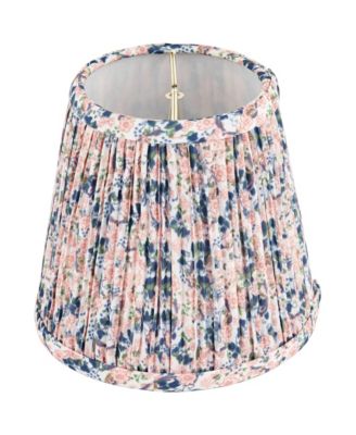 4 Slant Lamp Shade Replacement Set of 6 Shirred Pleated Clip On