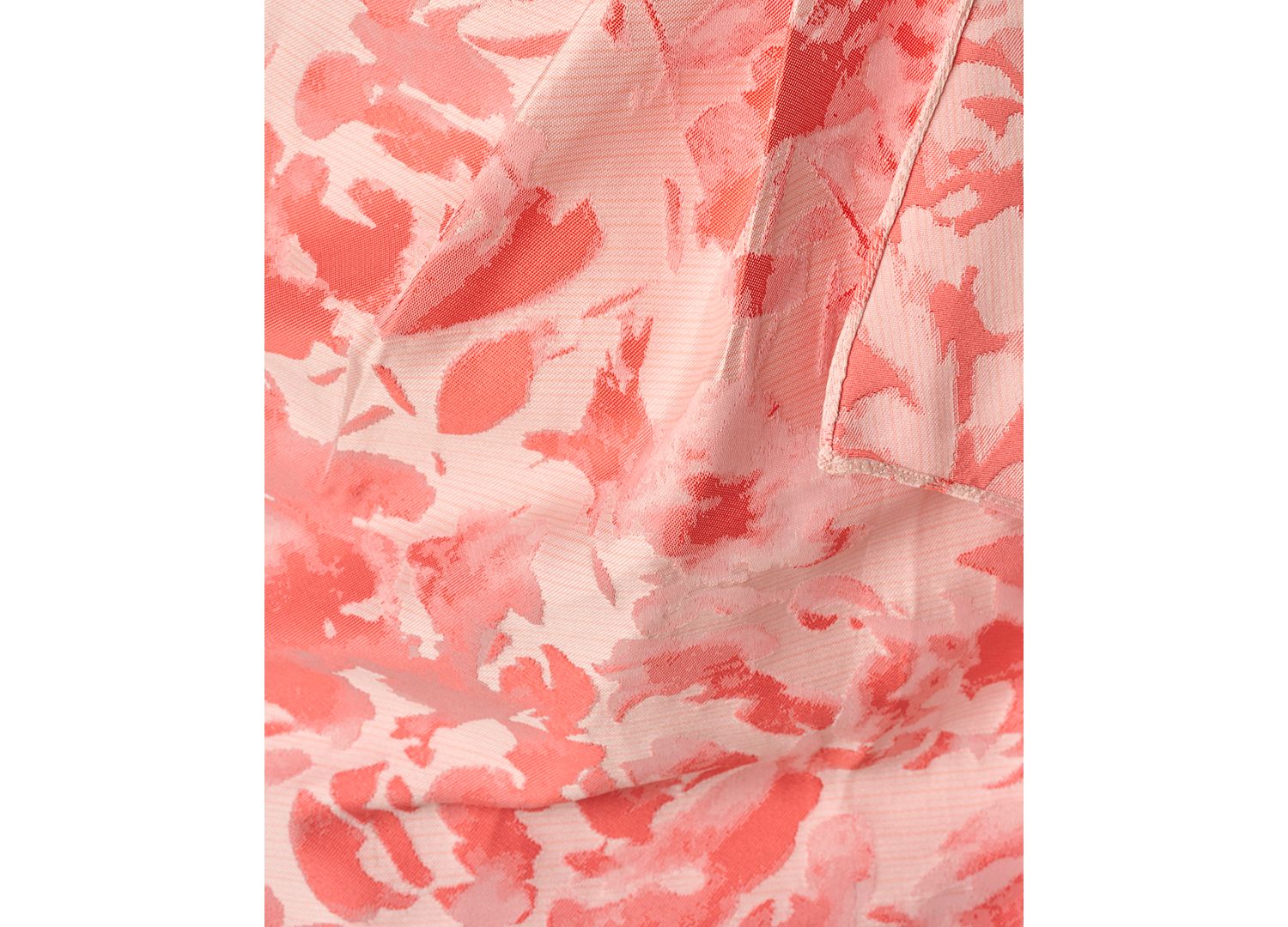 Women's One-Shoulder Floral Jacquard Draped Gown